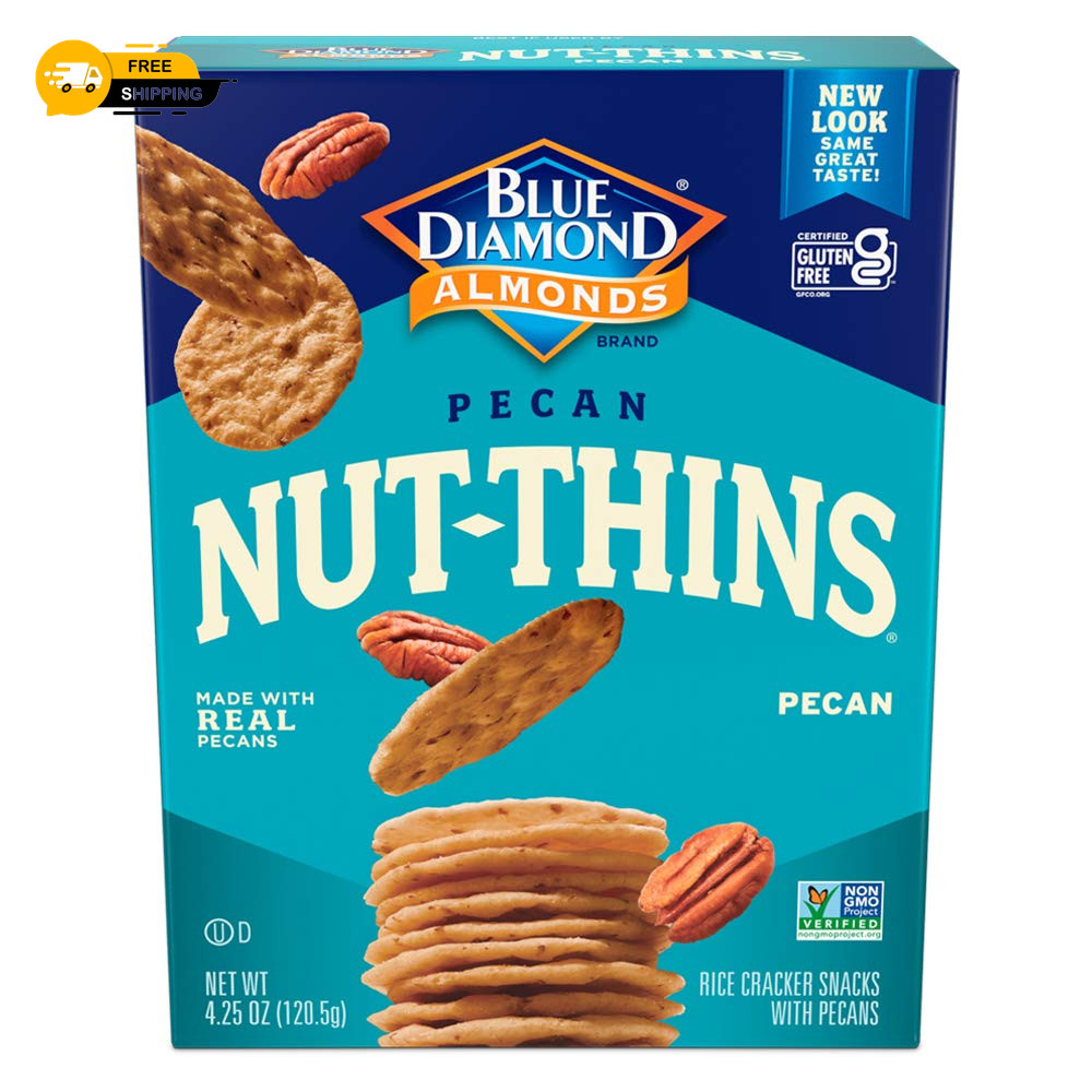 Blue Diamond Pecan Thins Cracker Crisps, 4.25 oz