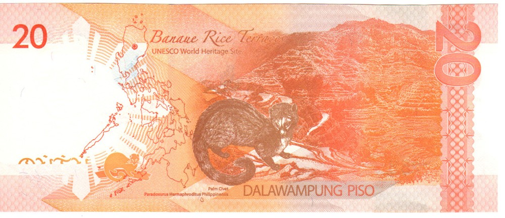 Philippines 20 Piso 2012 P206 Mint Unc