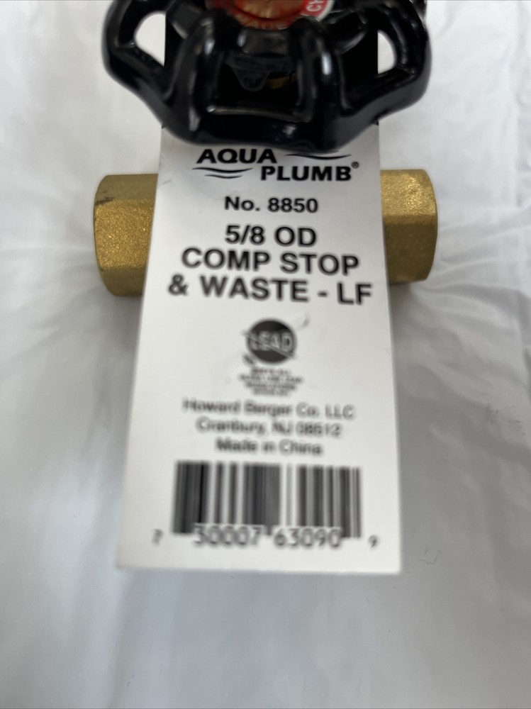 AQUA PLUMB 5/8 OD COMP STOP & WASTE- LF