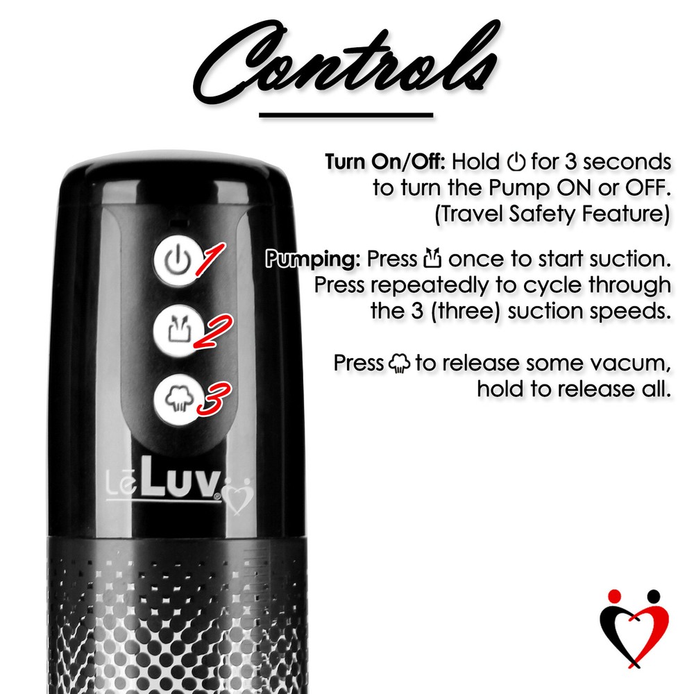 LeLuv iPump Replacement Wireless Head Unit with Adapter to 1/4" Vacuum Systems