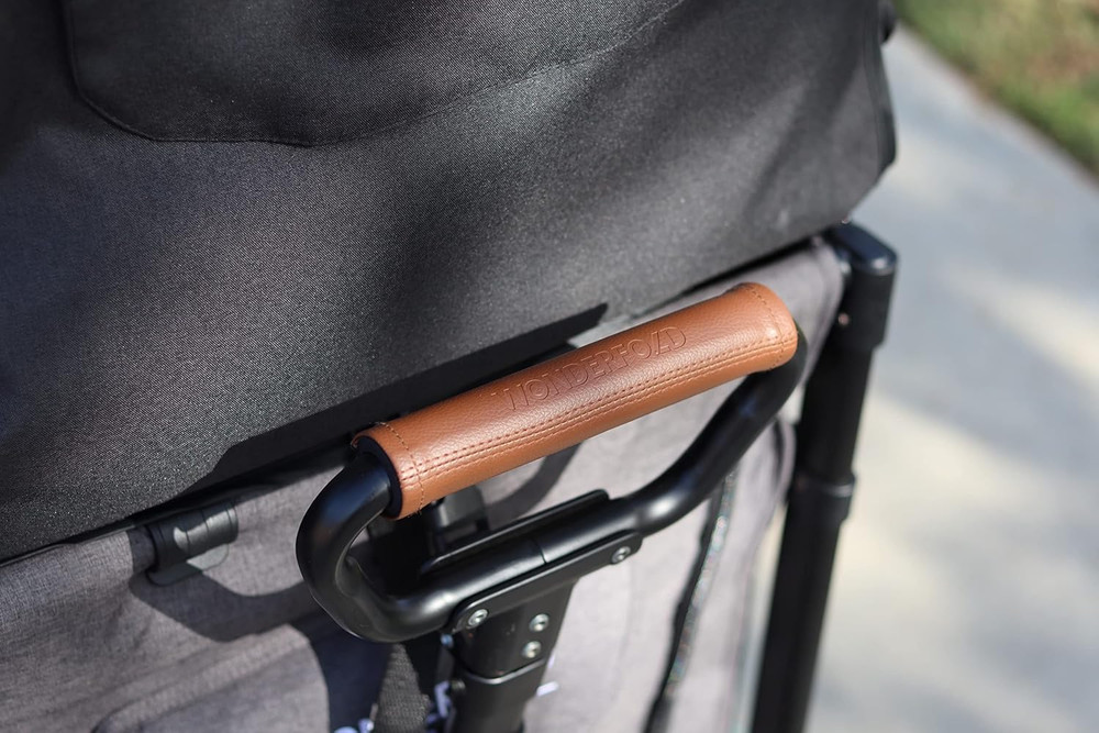 Adjustable Vegan Leather Stroller Wagon Pull Handle for W-Series Models