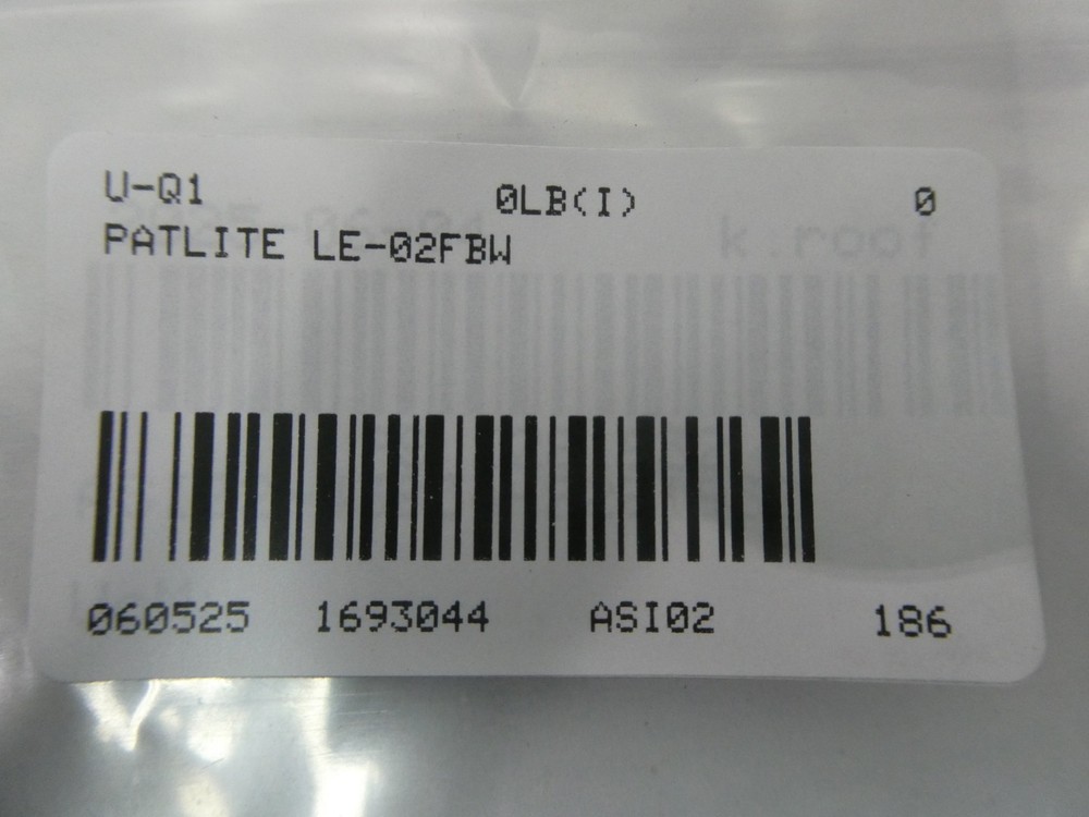 Patlite LE-02FBW Stack Light Assembly 24v-ac/dc