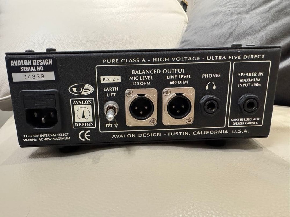 [Tested] AVALON DESIGN U5 - BLACK - High-Voltage DI - Working Good DDP