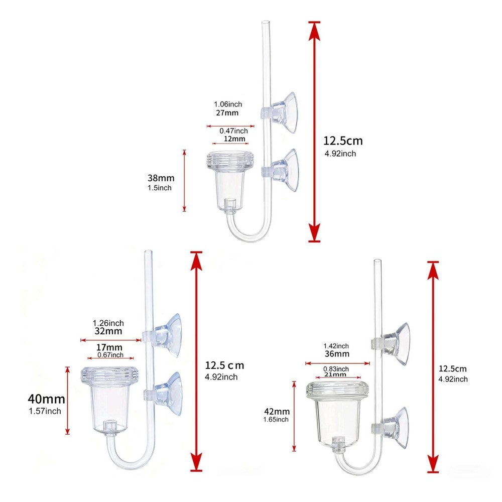 CO2 Diffuser Backflow Avoidance for Aquatic Plants for Planted Tank Clear