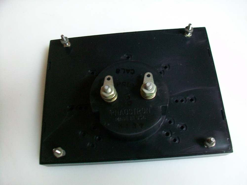 PHAOSTRON LARGE 50 Mv. MULTIPLE SCALE PANEL METER 5 1/2" x 4 1/8"