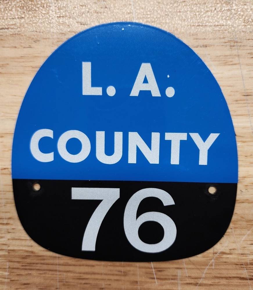 LA COUNTY 76 FIRE HELMET SHIELD