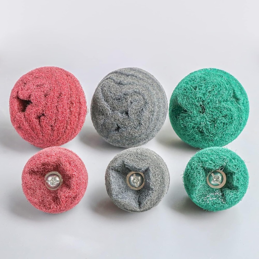 Self-Sharpening 6PCS Buffing Wheel Set for Effortless Rust Removal & Polishing