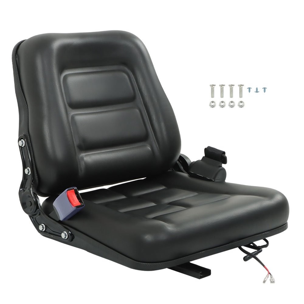 LABLT Fold Down Tractor Seat Universal Forklift Seat Micro Switch and Slide