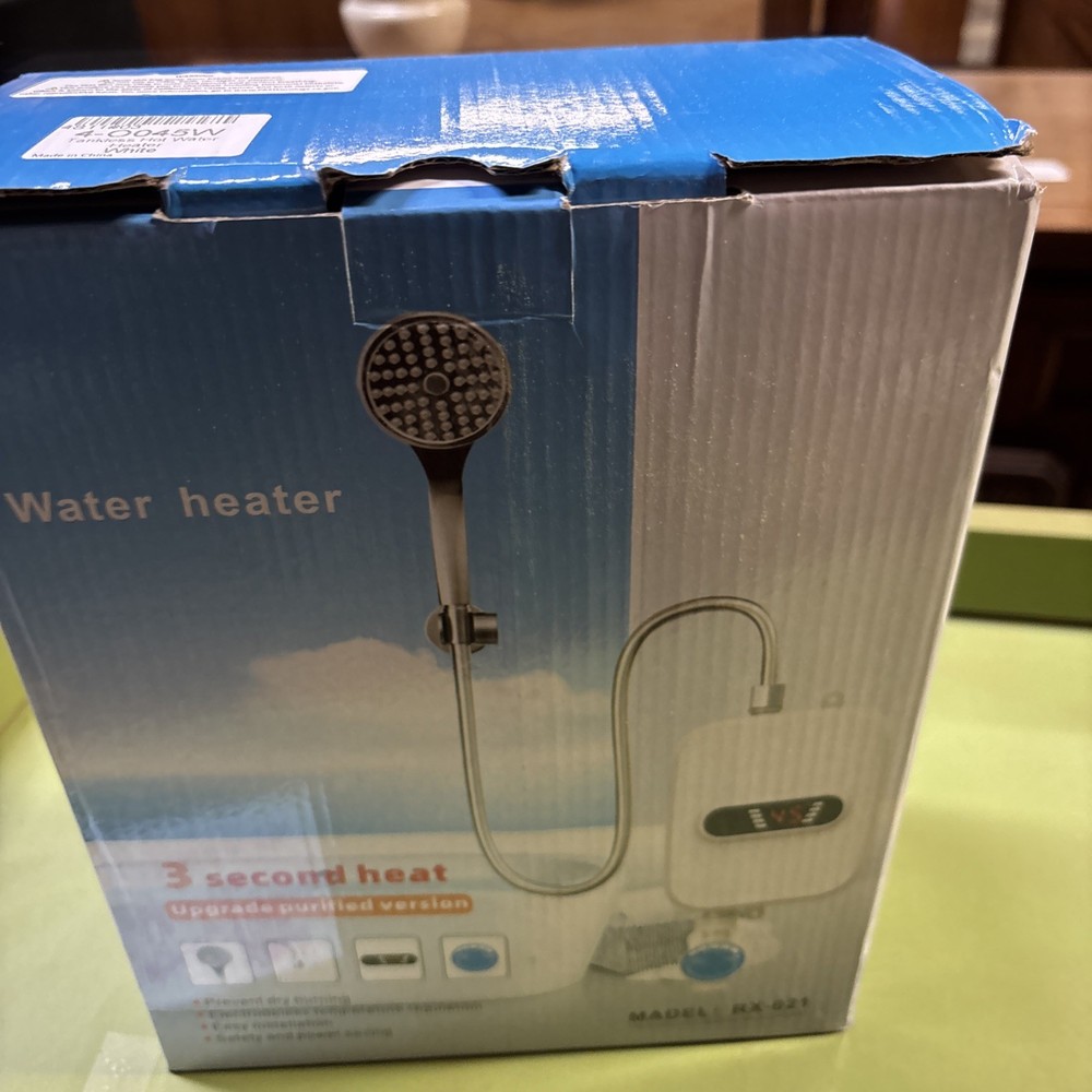 Mini 110V Instant Hot Water Heater Tankless Electric Shower W/Shower Head 3500W