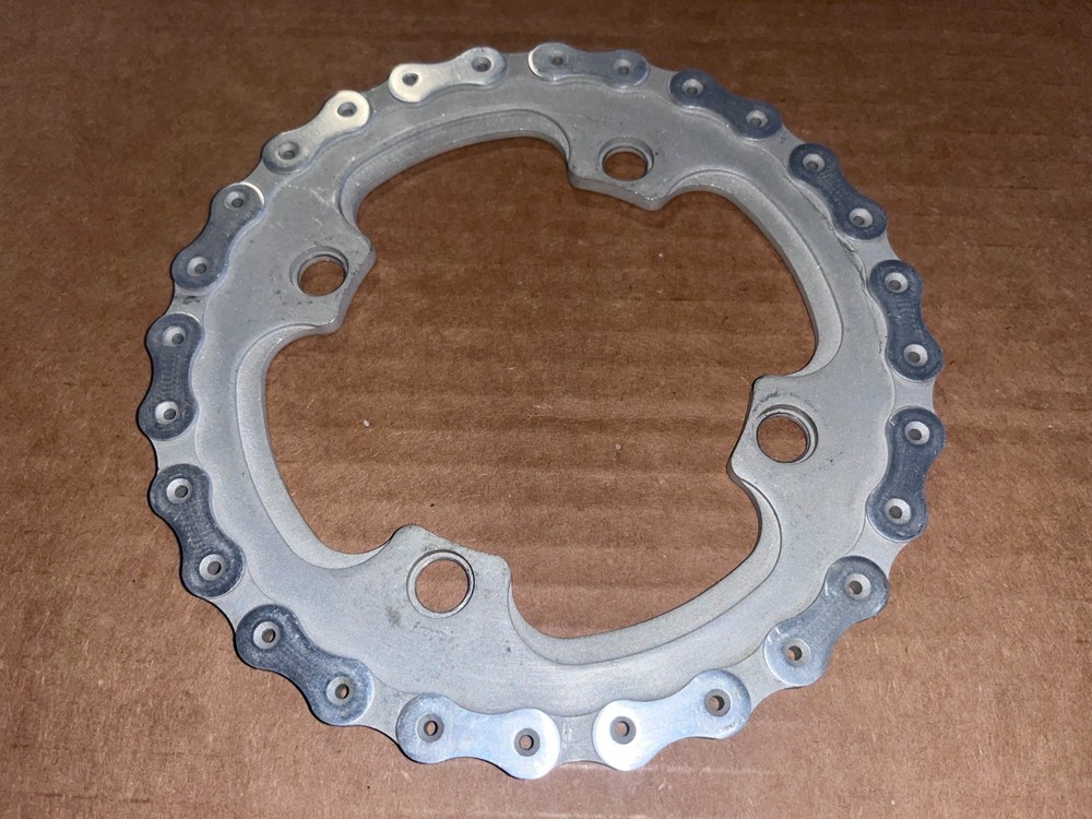 Custom made aluminum bash guard, 104 bcd