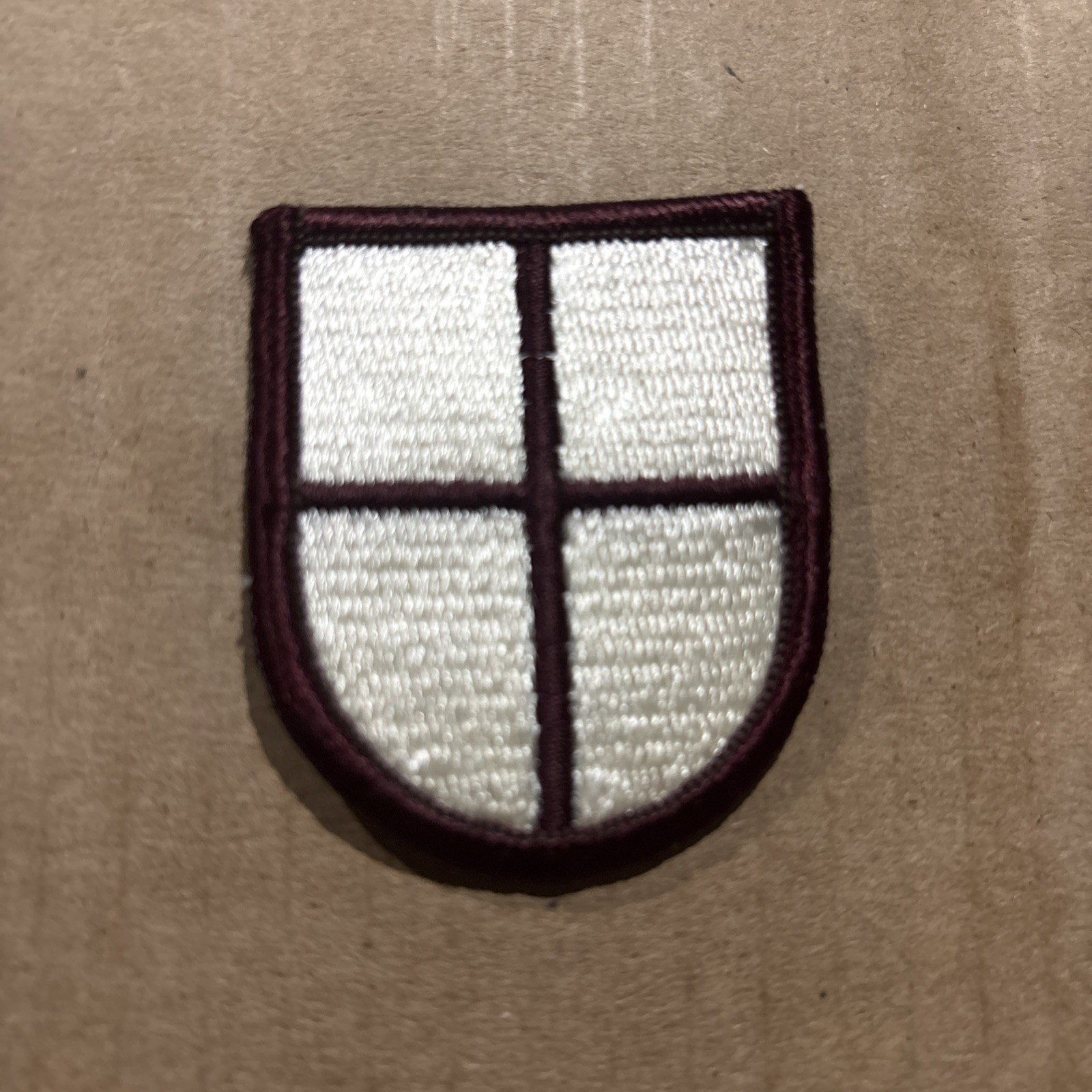 Army Beret Flash Patch 805: 67th Medical Battalion - merrowed edge