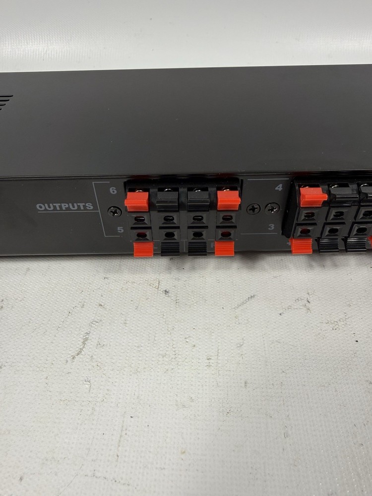 Theater Solutions TS6 Dual Input 6 Zone 12 Speaker Selector Box Volume Controls