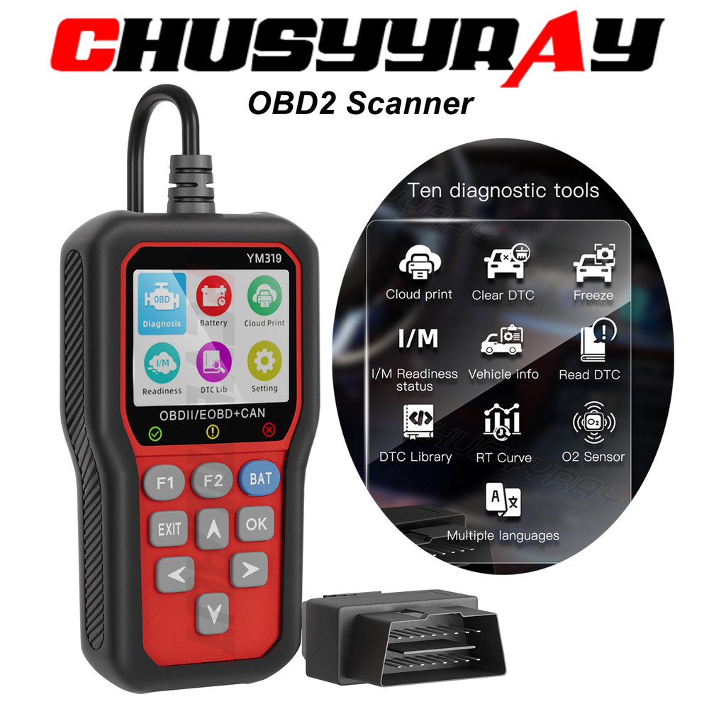YM319 OBD2 Automotive Code Reader Scanner Diagnostic Tool Car Check Engine Fault
