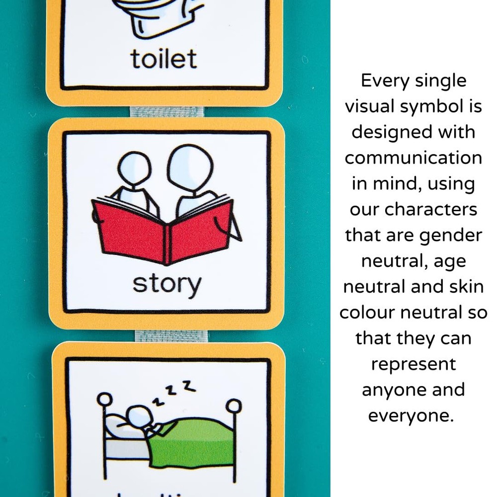 Visual Schedule Routine Chart with pecs Cards to Support communiation for Chi...