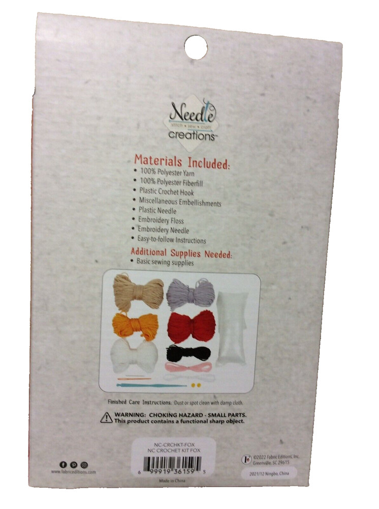 Needle Creations Crochet Kit “Fox”