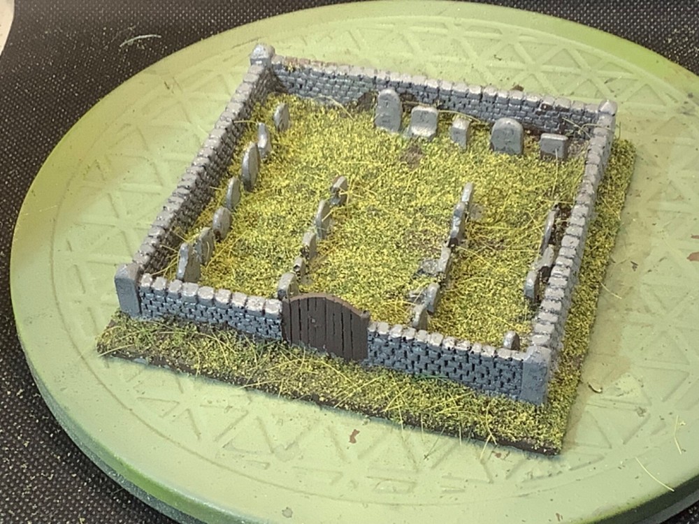15mm Handpainted Walled Cemetery