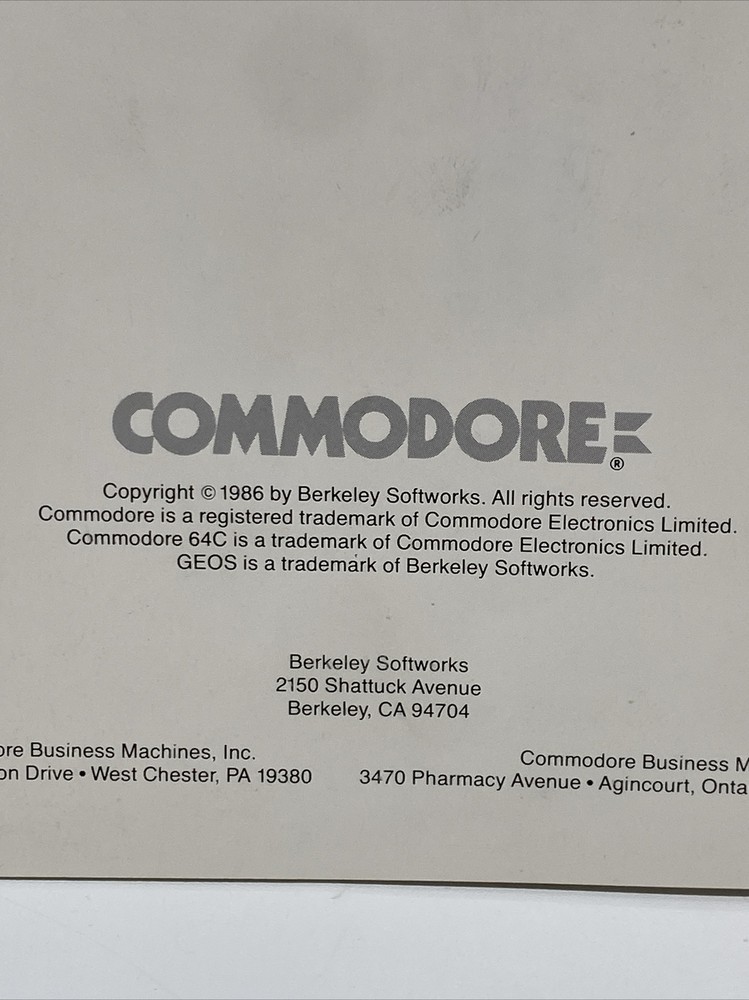 Commodore 64 GEOS User Guide/Manual - Vintage Computing