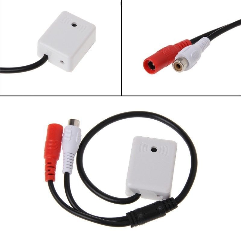 Mini Microphone High Sensitive Pickup Audio Mic With Power For Cctv Security