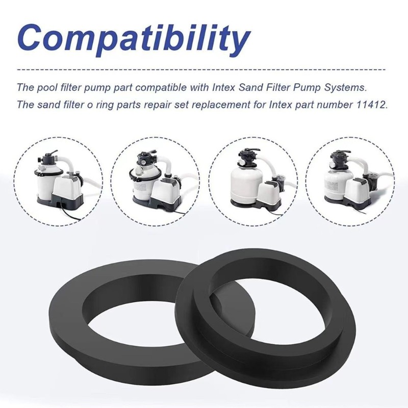 Pool Pump O Rings Sealing Replacement High Elasticities Rubber Replacement Part