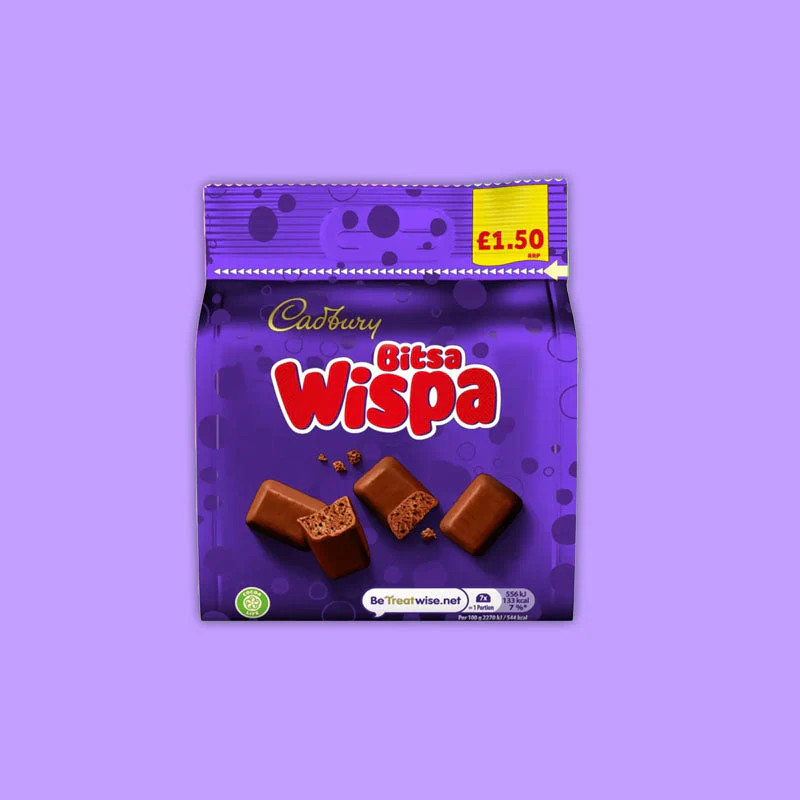 Cadbury Bitsa Wispa Bag 85g (UK) Exotic Snacks