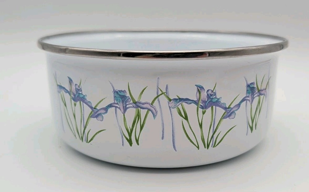Shadow Iris Corning Coordinates  Enamel Metal Mixing Bowl Large Replacement