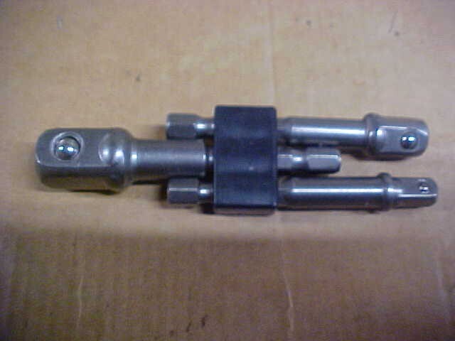 UNBRANDED IMPACT DRIVER SOCKET ADAPTERS - 1/4, 3/8 & 1/2