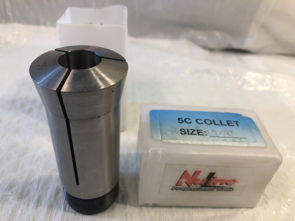 NuLine 5C Round Smooth Collet, 5/8", Internal Thread