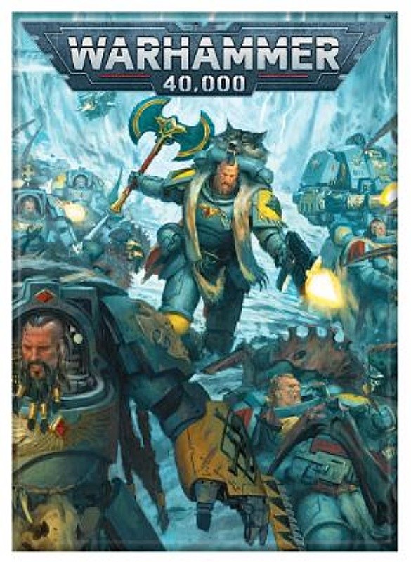 Warhammer 40K Game Space Wolves Image LICENSED Refrigerator Magnet NEW UNUSED