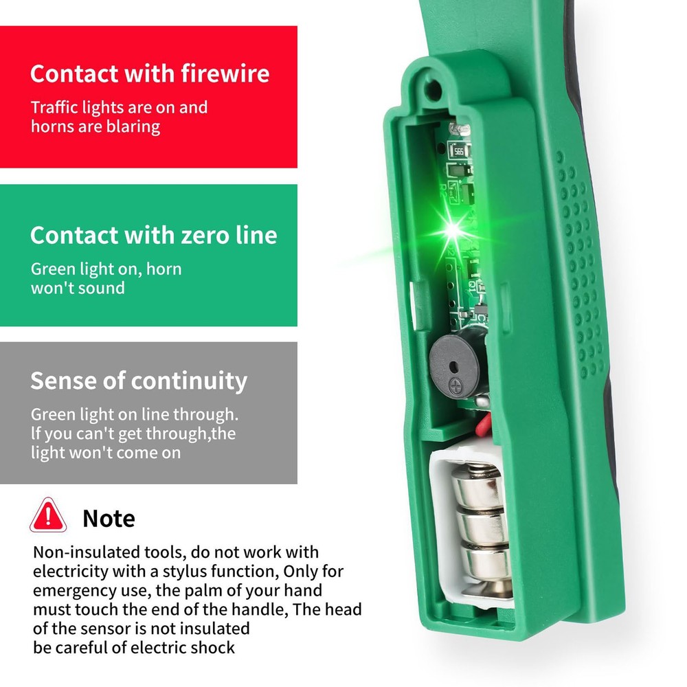 Multi-Function Wire Stripper Tool with AC/DC Voltage Tester for Professional Use