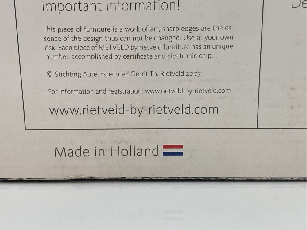 Rietveld Red Crate Table Junior