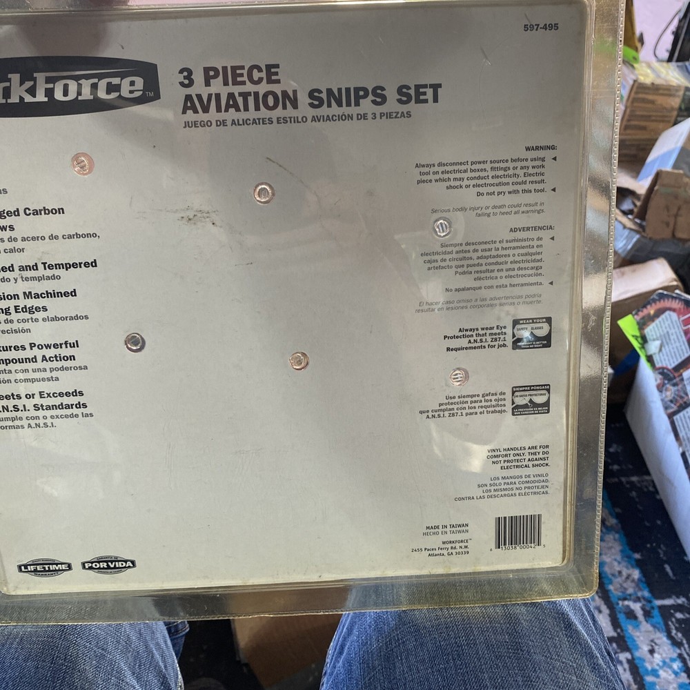New workforce 3 piece aviation snips