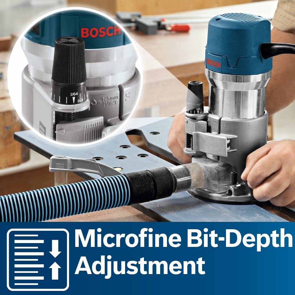 BOSCH 1617EVS 2.25 Horesepower Electronic Fixed-Base Router with a Variable