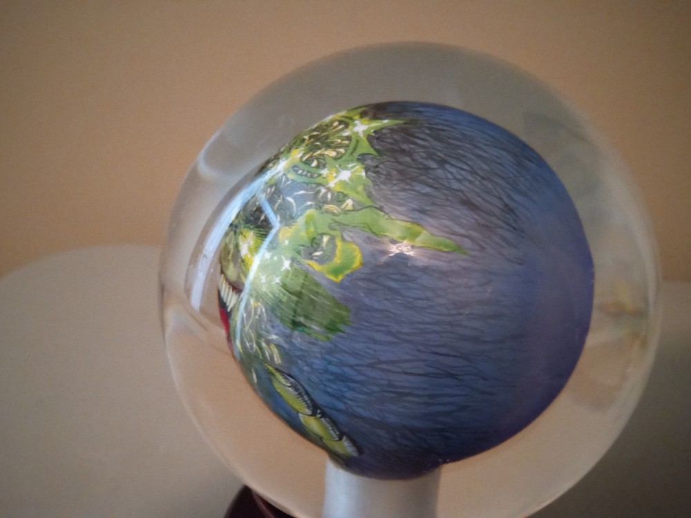 Chaos Comics Evil Ernie Painted Glass Orb