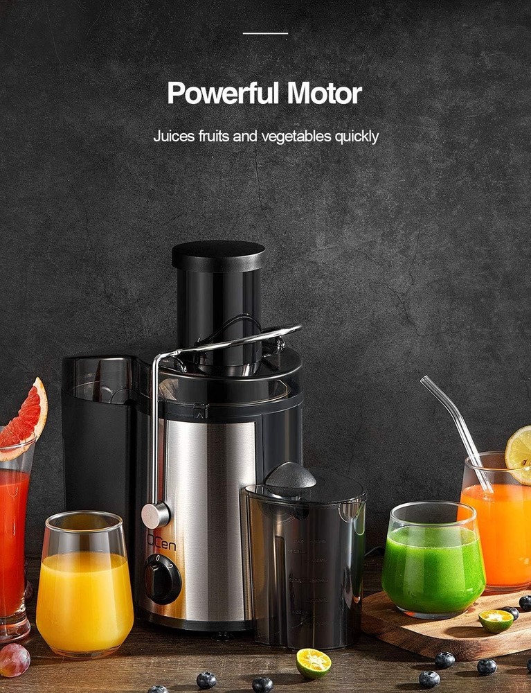 Efficient 500W Juicer Extractor - Dual Speed Control & Easy Clean Design