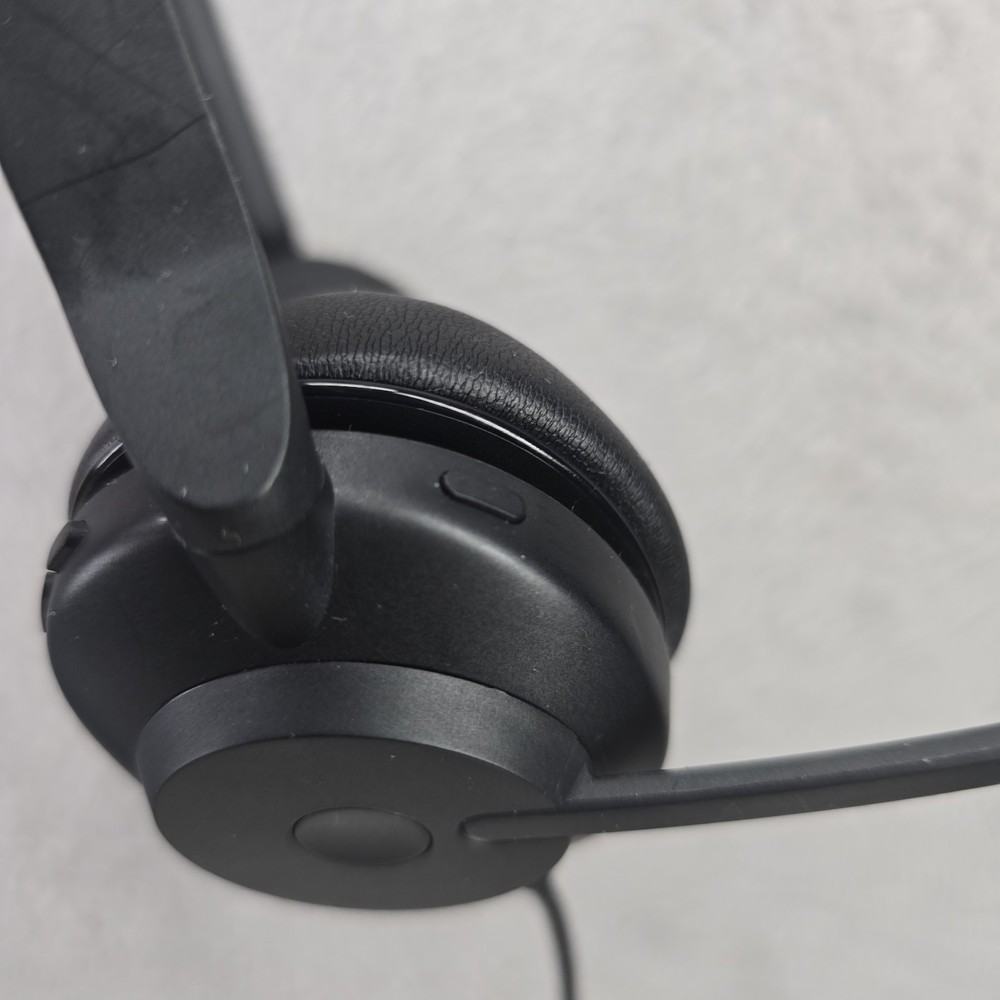 JABRA W02L USB-A Wired Stereo Headset Black