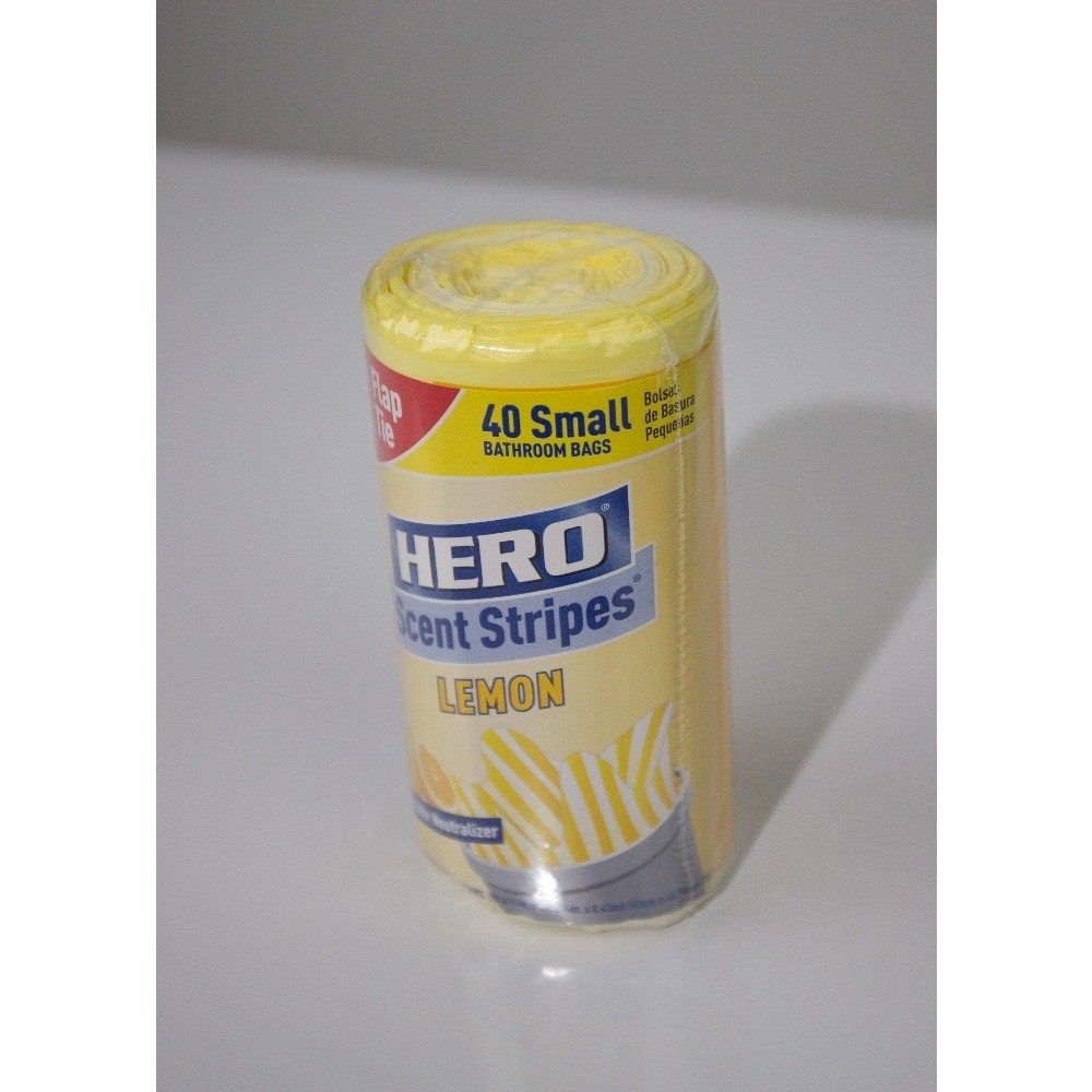 Lemon Scented Small Drawstring Trash Bags 4 Gallon 40 Count 8 Pack