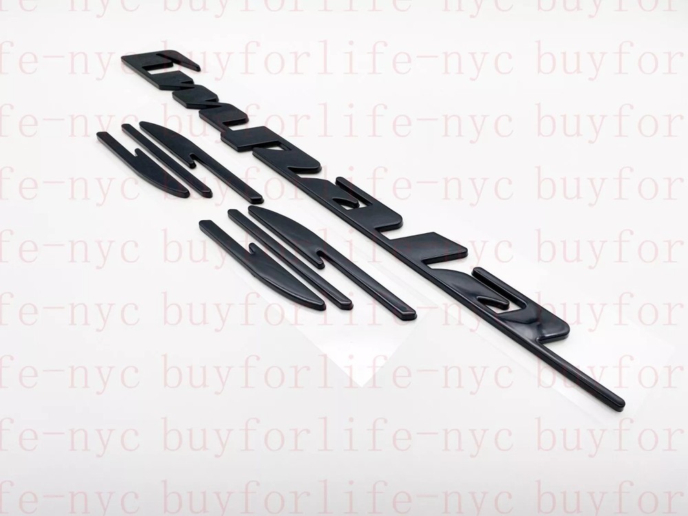 2Pc Gloss Black Badge for 94-96 Impala SS Rear Quarter Panel Emblems