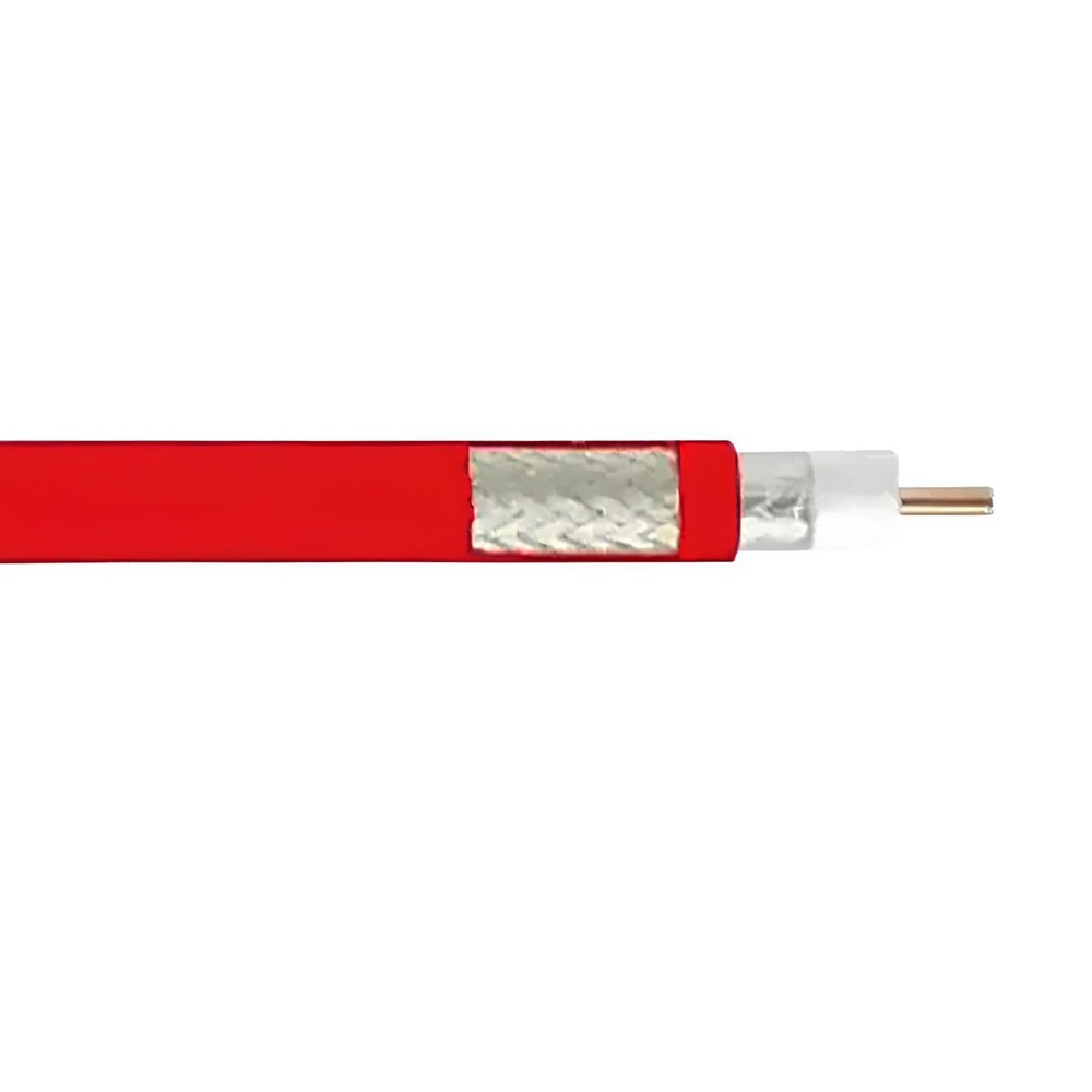 LMR-400-LLPX Solid Conductor Flexible CMP/FT6 Low Loss Plenum Coax Cable Red