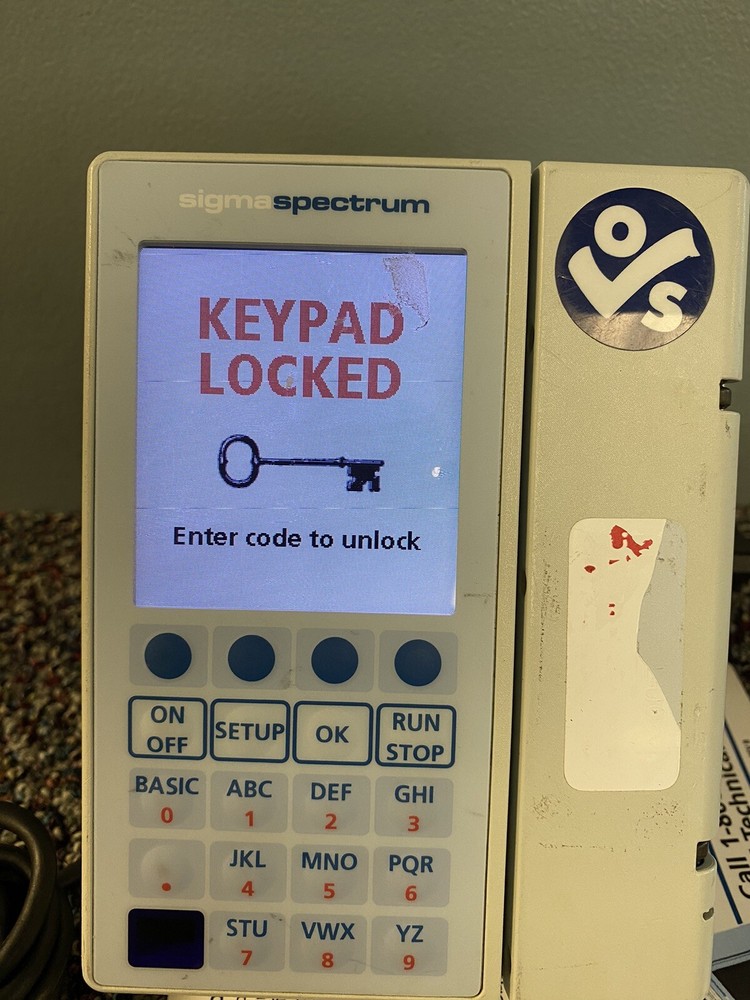 sigma spectrum infusion pump