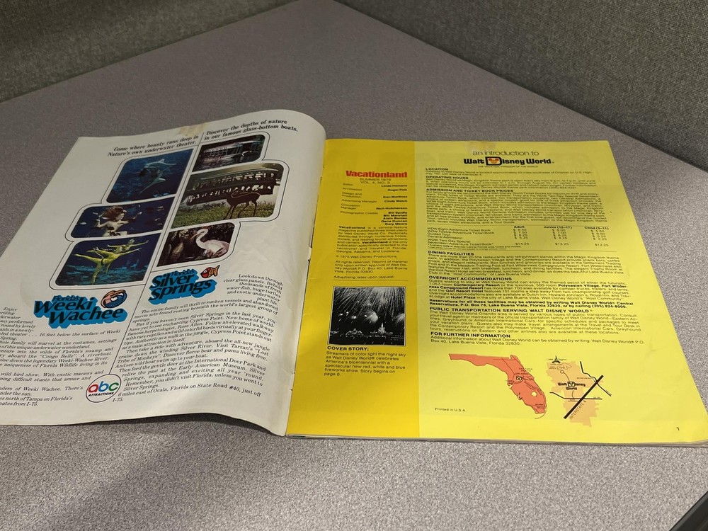Walt Disney Vacationland Program - 1975