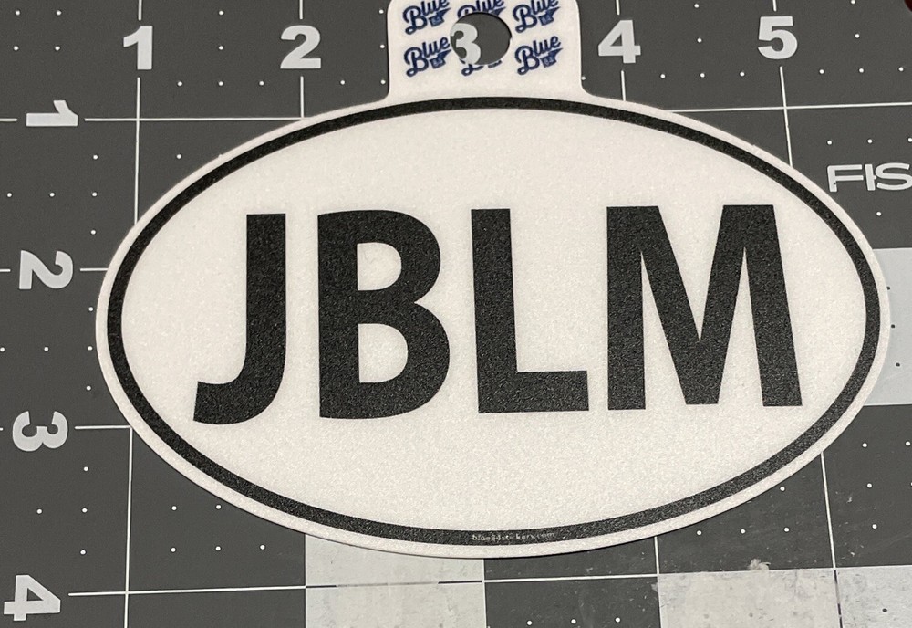 Decal - Die Cut - JBLM - Black And White - New Upgraded Material