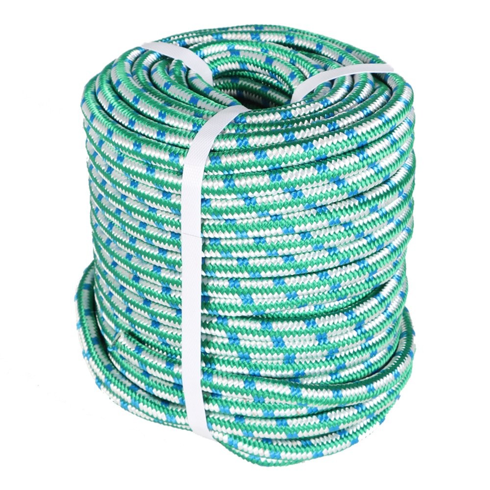 16 Strand Arborist Tree Rope Durability Braid Polyester Rope 1/2" × 150'