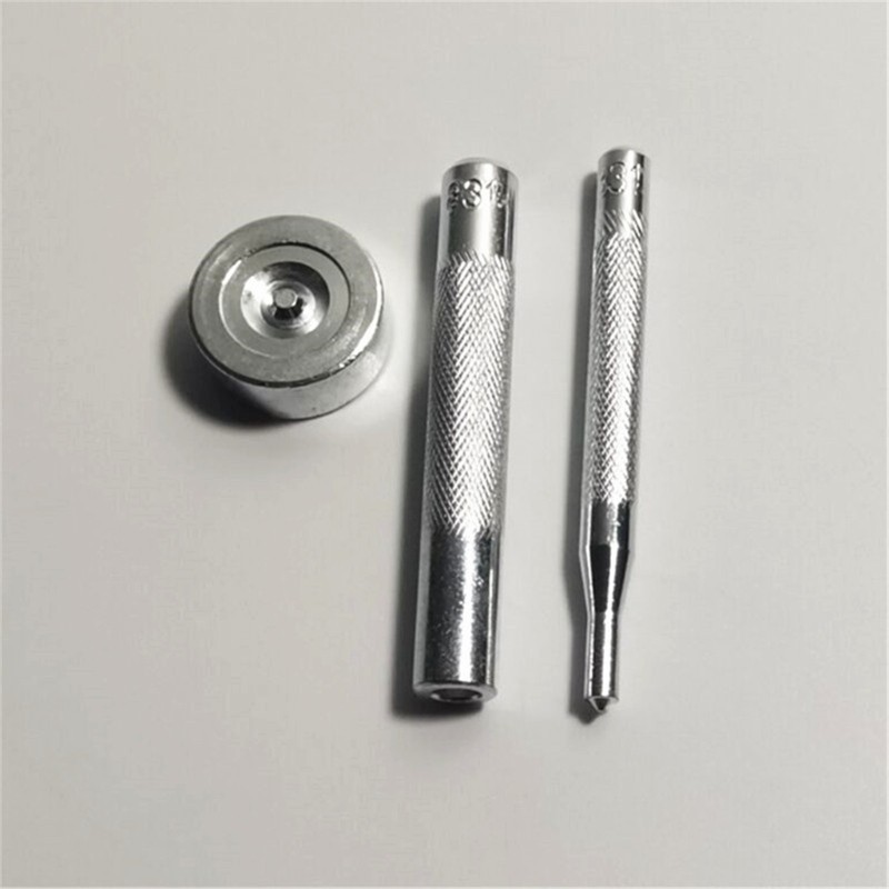 15 Sets Snap Fasteners Kits, 15mm Metal Snap Button Press Studs with Fixing Tool