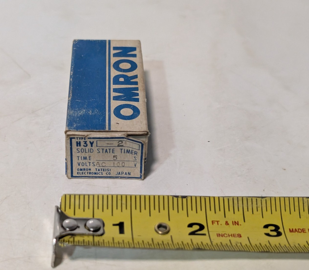 Omron Tateisi Electronics Co. H3Y-2 Solid State Timer, 5S, 100VAC, Made in Japan