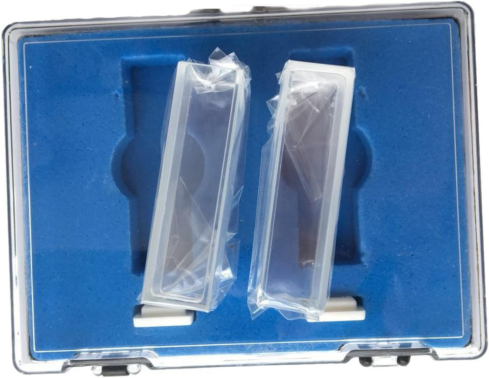 Quartz Cuvette, 2 pcs Standard 10mm 3.5ml Spectrometer Cell (Right Angle)