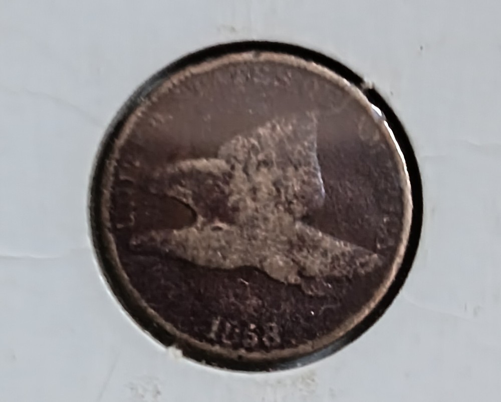 US 1`C coins 1858 Flying eagle  j5