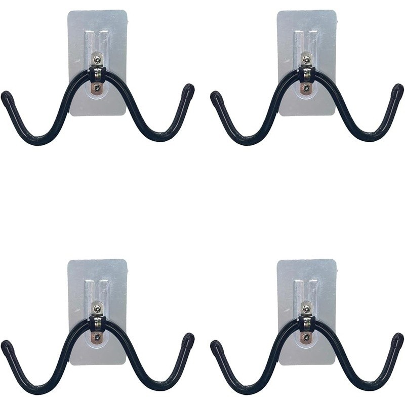 Self-Adhesive Wall Hooks Coffee Mugs Kitchen Storage Organizer 4 Hooks New