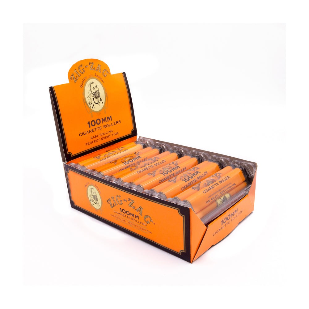 Zig-Zag 100mm Cigarette Rolling Machine | Premium Manual Roller Tool