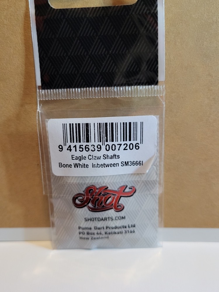 Shot Eagle Claw Bone White Dart Shafts