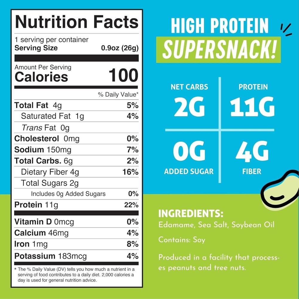 Keto & Protein-Packed Dry Roasted Edamame Snacks
